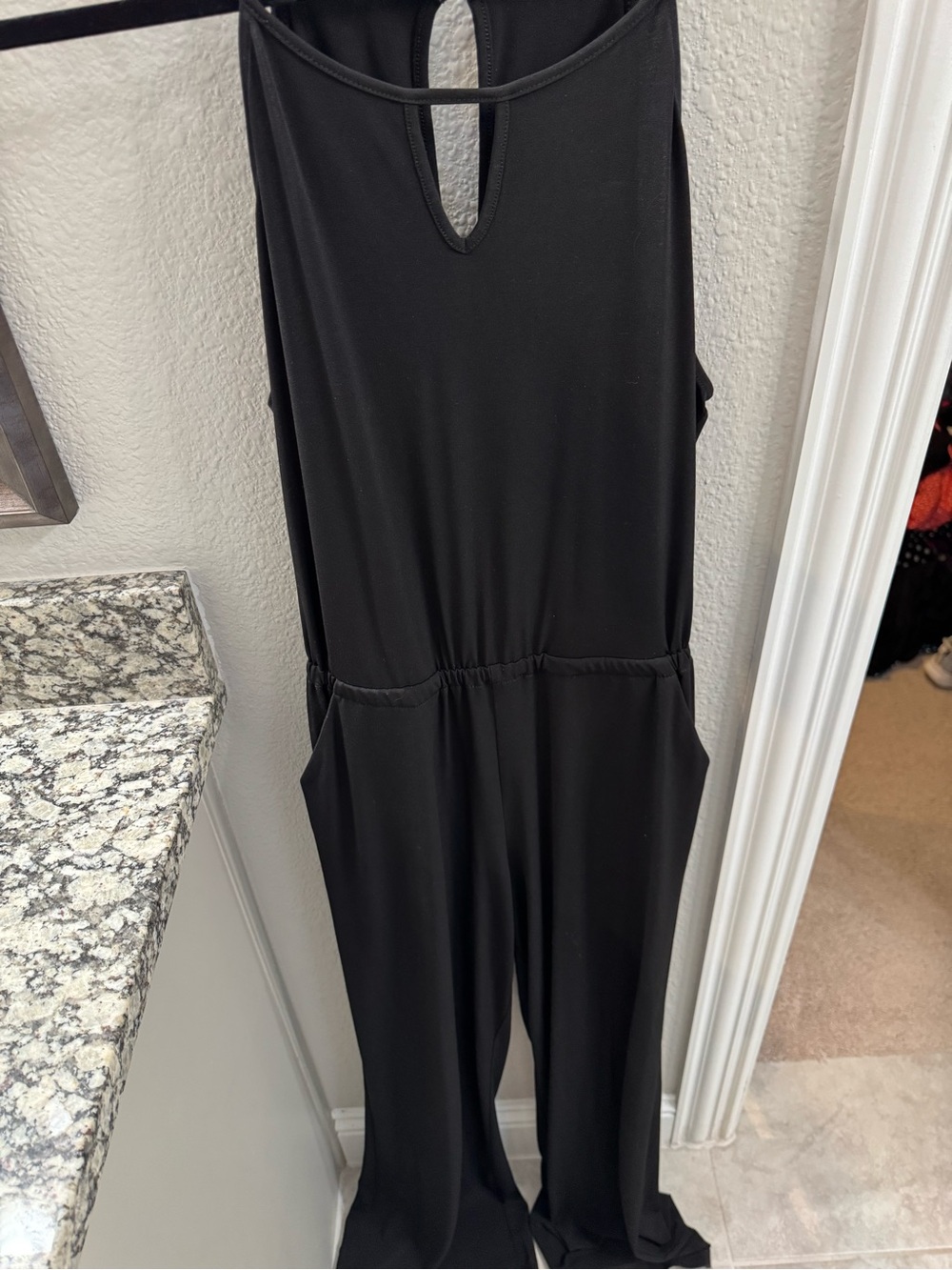 Goldray Lowrey Black Knit Jumpsuit Size M Stitch Fix Wide Leg
